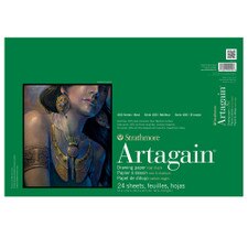Strathmore 60lb Black Artagain Paper Pad 24 Sheets